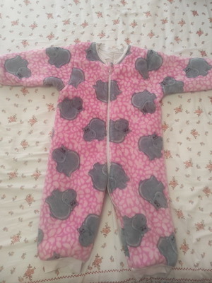 One-piece Fleece pajamas for girl 2-3 years