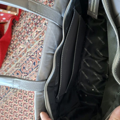 Calvin Klein shoulder bag gray like new