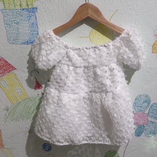 Strapless dress with sleeves poplin and embroidered tulle new, sizes 3-4 and 6-7 years