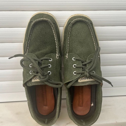 Sebago Scotty shoes like new, dark green suede, size 43