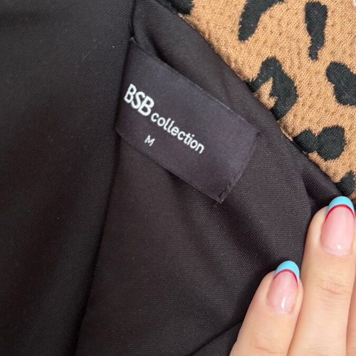 BSB midi skirt like new, elastic, size M, black and brown