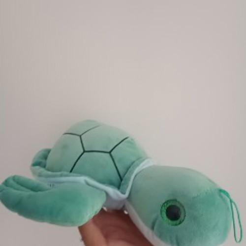 Plush turtle with hanging loop