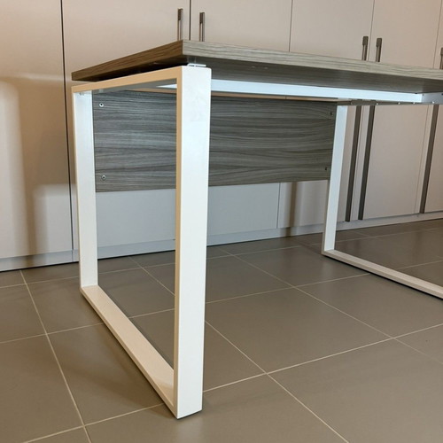 Sigma Square office desk, grey and white, 120x80 cm