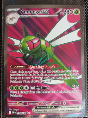 Yanmega ex 206/182 Destined Rivals Holo Pokemon TCG card new