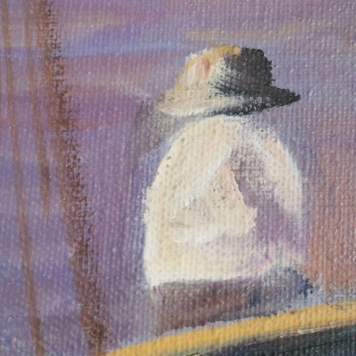 Painting by Yan. Zafeiris used 60x70 cm without frame