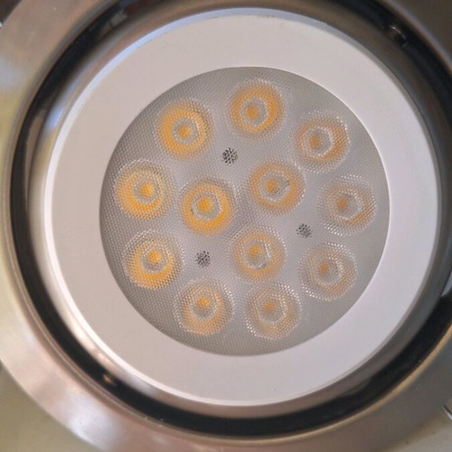 Recessed spotlights like new, stainless steel, pack of 17