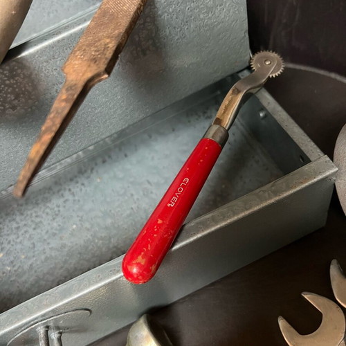 Toolbox with tools used, pack