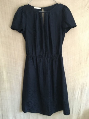 Sessun silk dress size S, excellent condition, dark blue floral