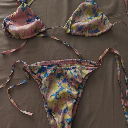 Sugar Malady bikini set XS with vintage floral pattern like new