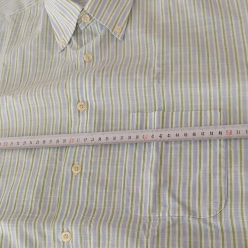 Harry Cornick men's short sleeve striped shirt new, size L
