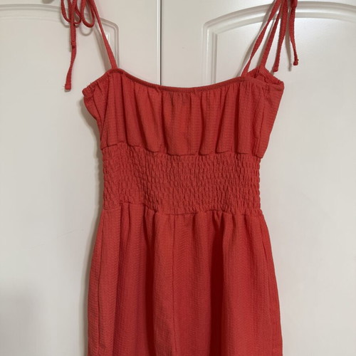 Bershka mini shorts playsuit coral watermelon like new