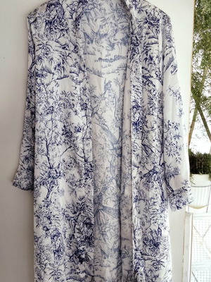 Σετ 2 Vintage Style Κιμονό ρομπές με μοτίβο Toile de Jouy, καινούργιες