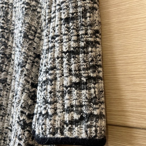 Knitted dress black and white S/M like new