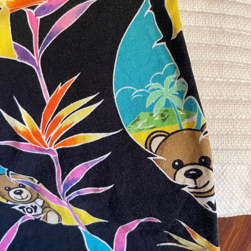 Moschino Swim Toy Teddy T-shirt small used, tropical