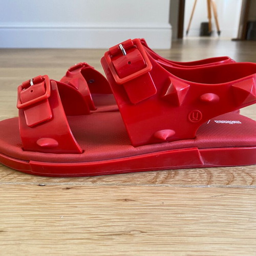Melissa Undercover Red Sandals like new, size 38, spikes