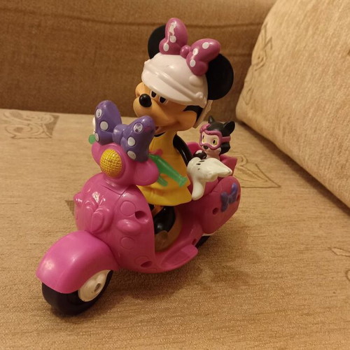 Minnie Mouse with Vespa Scooter used children's toy