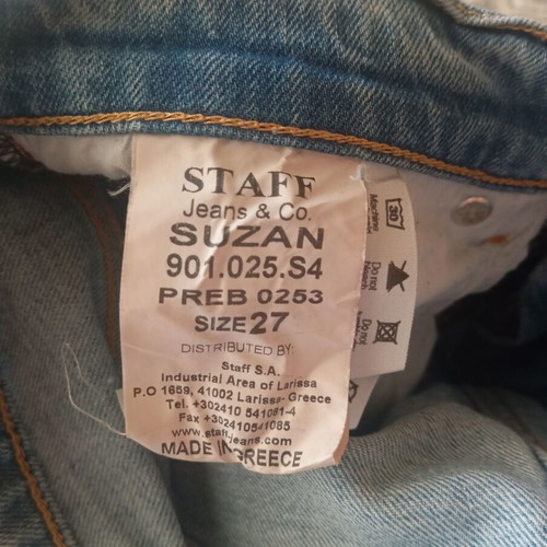 Staff Suzan women's jeans like new, size 27, ripped effect