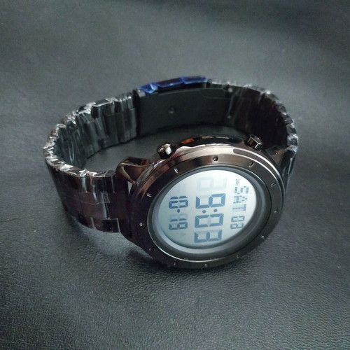 Skmei 1864 digital watch with stainless steel bracelet new, men's, black