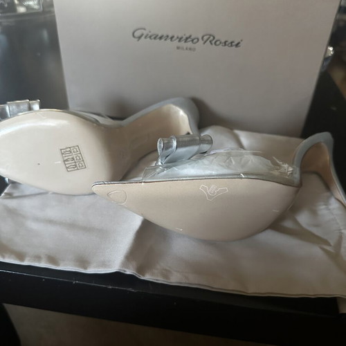 Mule Gianvito Rossi new silver transparent size 40