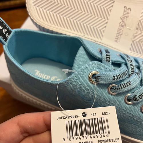 Juicy Couture athletic shoes new, size 38, blue, wide fit