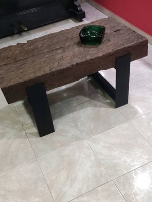 Coffee table new art piece with reclaimed wood