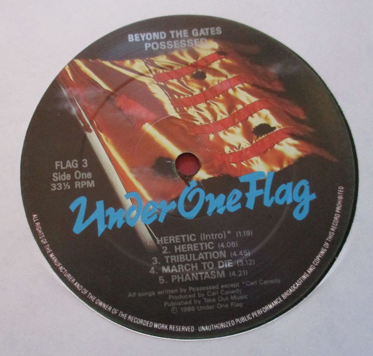 英LP Possessed Beyond The Gates FLAG3 UNDER ONE FLAG /00260 英LP Possessed Beyond The Gates FLAG3 UNDER ONE FLAG /00260