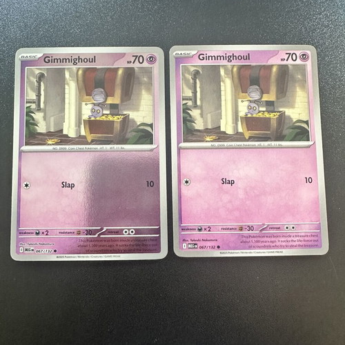 Gimmighoul 067/132 Mega Evolution Pokemon card