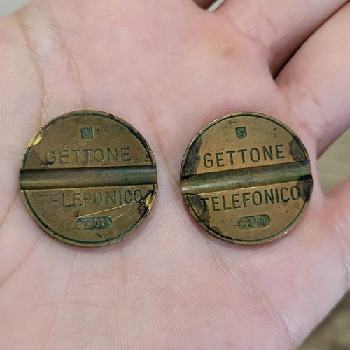 Gettone telefonico 7311 used, set of 2 pieces
