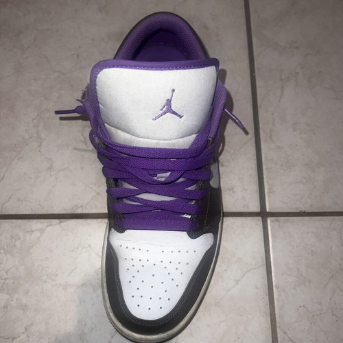 Jordan 1 Low sneakers, purple, size 44