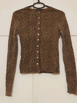 Zara women's cardigan used, brown, size M, thin with buttons