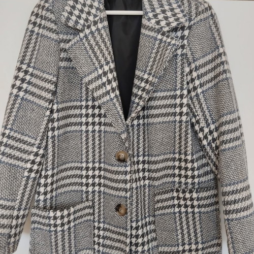 Tweed check coat jacket like new, small medium