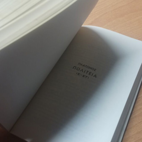 Plato Politeia Volume A book like new