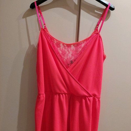 H&M coral one-piece shorts like new, size S