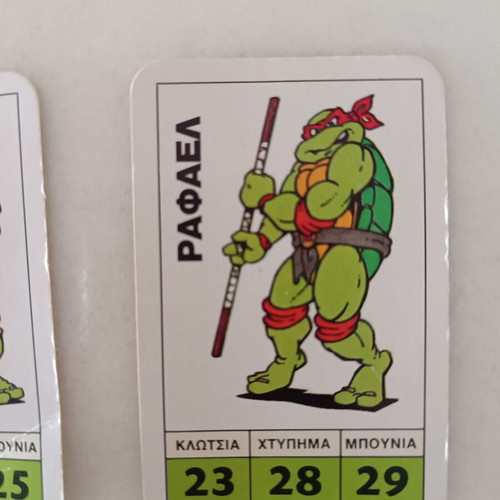 Teenage Mutant Ninja Turtles vintage cards like new
