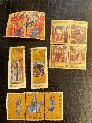 Set of 11 religious stamps like new, unsealed