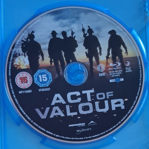 Act of Valor Blu-Ray like new, action adventure thriller