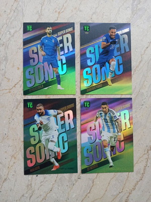 Topps Chrome Super Sonic set of 4 cards new