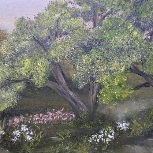 Oil painting landscape artwork new handmade