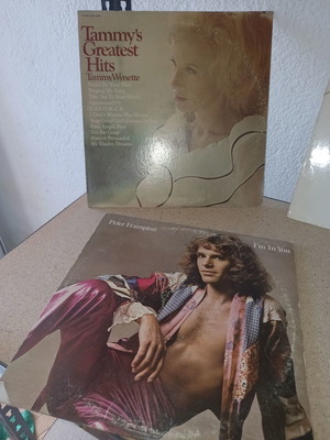 Collectible vinyl records used, pack of 20, Bob Dylan, Abba, Beatles