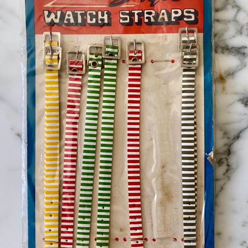 Vintage Greek watch straps used, 1970s
