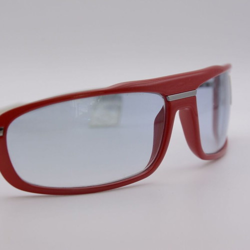 Dolce & Gabbana 2142 910 New Vintage Sunglasses Red Shield Mask Italy NOS