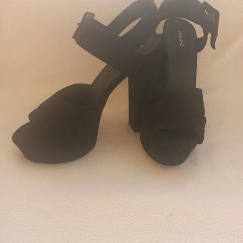 Migato high-heeled sandals used, size 38, black