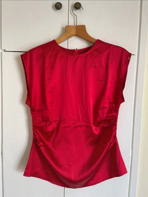 Satin top new, red, size L
