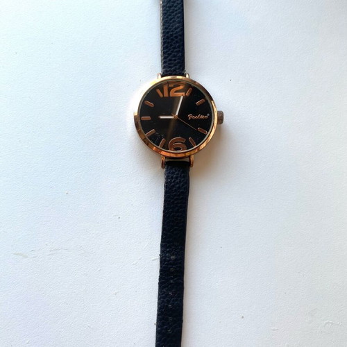 Stainless steel watch like new, women's, black