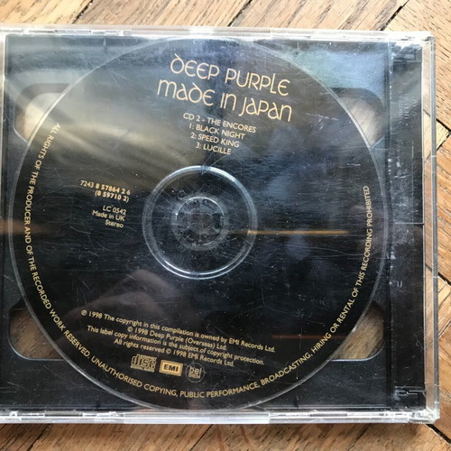 2cd: Deep Purple - Made in Japan (without back cover)