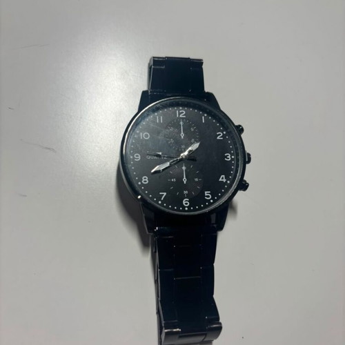 Analog men's watch new, black