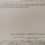 Γερμανικός χάρτης και αεροφωτογραφία Ηγουμενίτσας 31/01/1944 μεταχειρισμένο