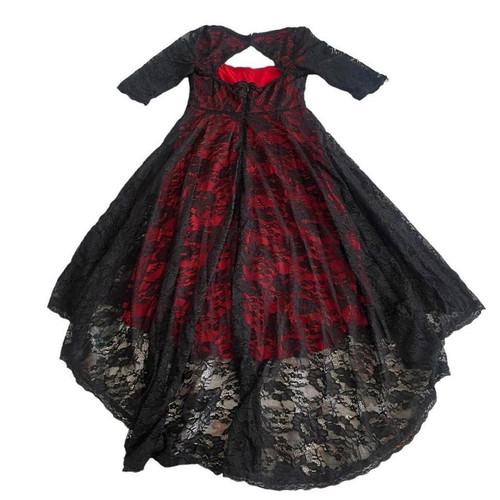 Junona asymmetrical dress size M viscose lace like new
