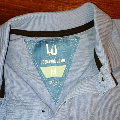 Leonardo Uomo Polo shirt men's new, size M, blue