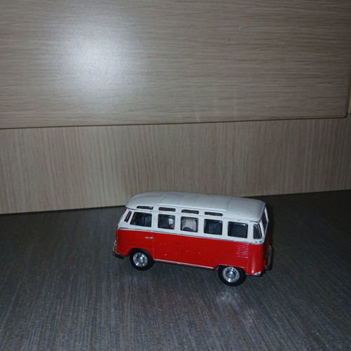 Volkswagen Transporter T1 collectible miniature like new, red and white